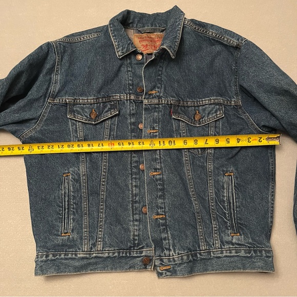Levi's 70699-0289 Denim Jacket Blanket Lined Made in USA Blue Medium - Picture 2 of 10
